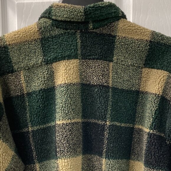 T.P. Saddle Blanket & Trading Co. Sherpa Patchwork Long Sleeve Shirt Size Medium - Picture 6 of 7